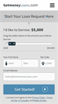 Mobile Screenshot of getmoneyloans.com